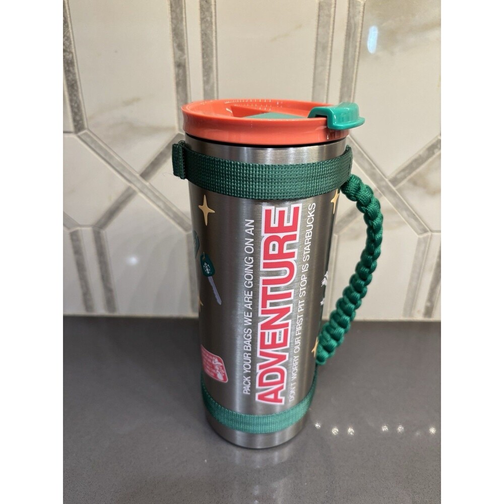 Starbucks x Dandy Worldwide Limited Edition 20oz Tumbler ~ NEW! Woven Handle Ltd